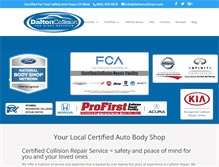 Tablet Screenshot of daltoncollision.com